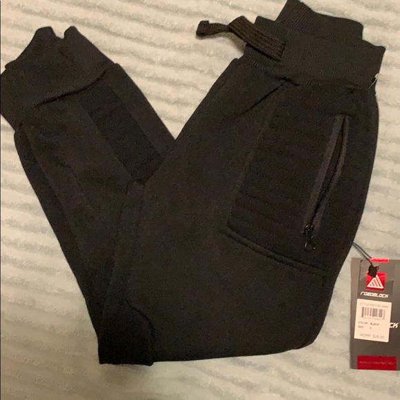 Roadblock Other - NWT** Boys Black Joggers, Size 6 Roadblock Other - NWT** Boys Black Joggers, Size 6